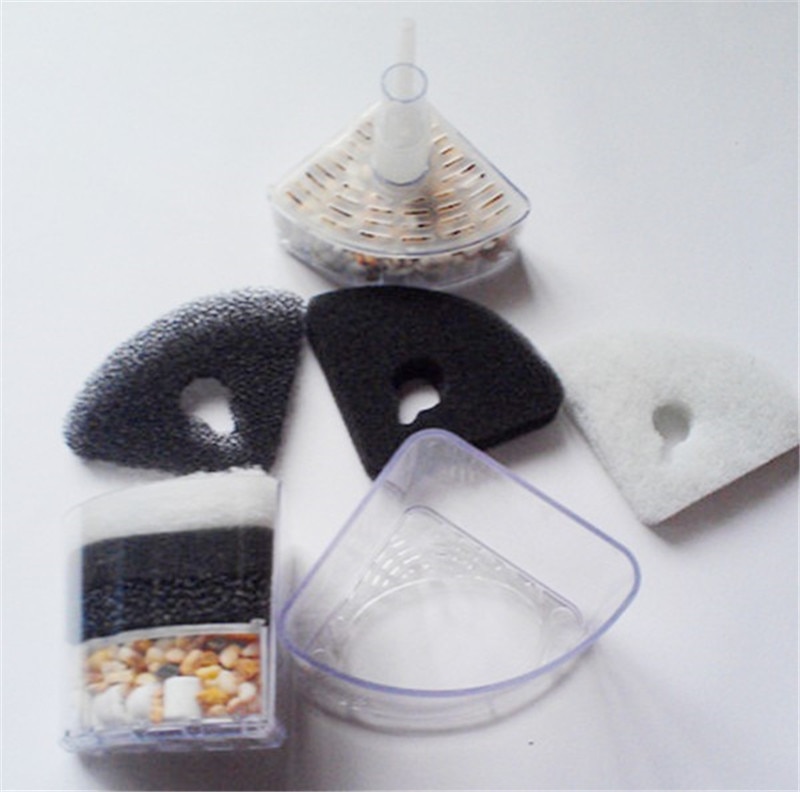 1pc s/m/l aquarium hoekfilter luchtgedreven garnalen aquariumfilter biochemische keramische spons accessoires zuurstofpomp