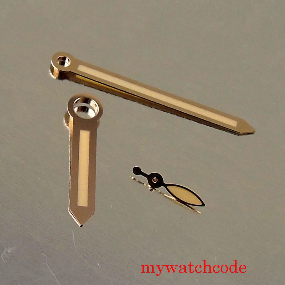 Watch Hands Fit ETA 6497 6498 Hand Winding Movement Rose Gold Plated Wristwatch Parts
