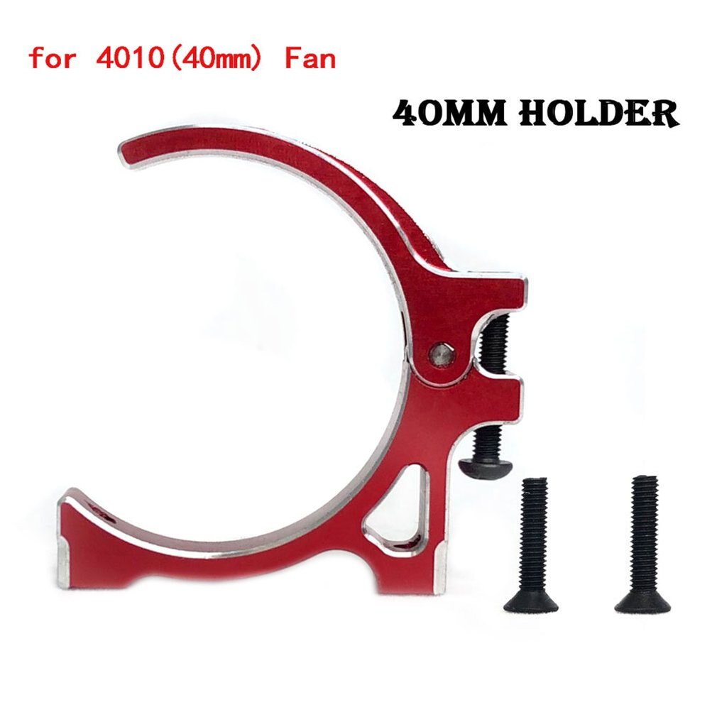 Rc motor køleventilator 40 x 40mm aluminiumsholder til 1/10 1/8 rc biler 4068 4082 4092 4074 4274 4268 børsteløs motor: Rød 40cm