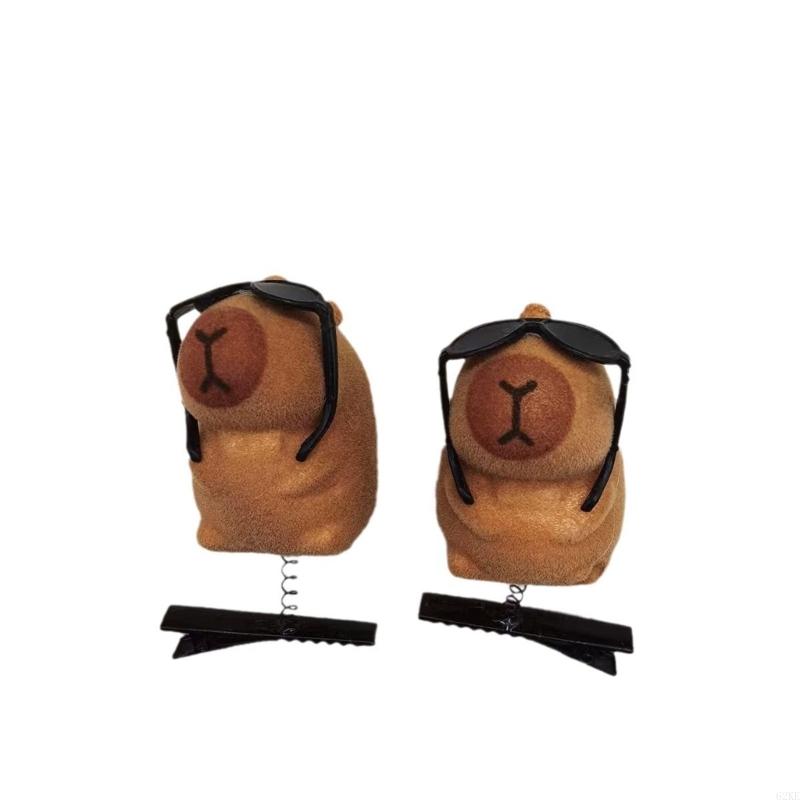 62KE Plush Hairpins Fashionable Animal Hair Clip Hair Accessories for Girls