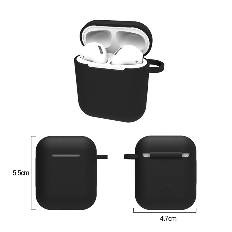 Funda de silicona para auriculares Airpods de Apple, funda protectora delgada suave, 23 colores, 1 unidad