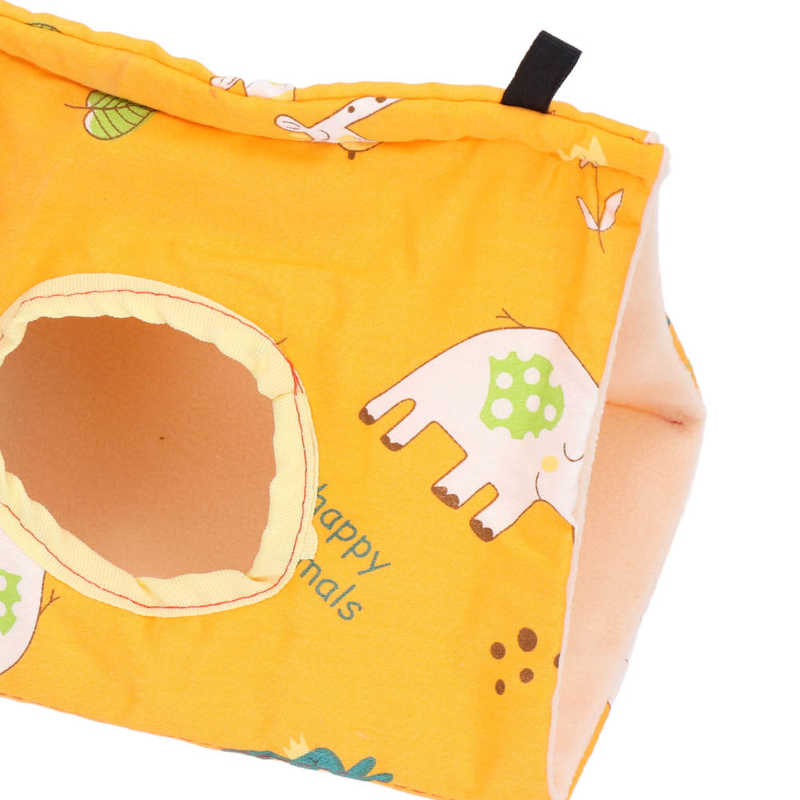 Cage à oiseaux pliable Portable Orange, jolie niche pour perroquets, Hamsters, écureuils