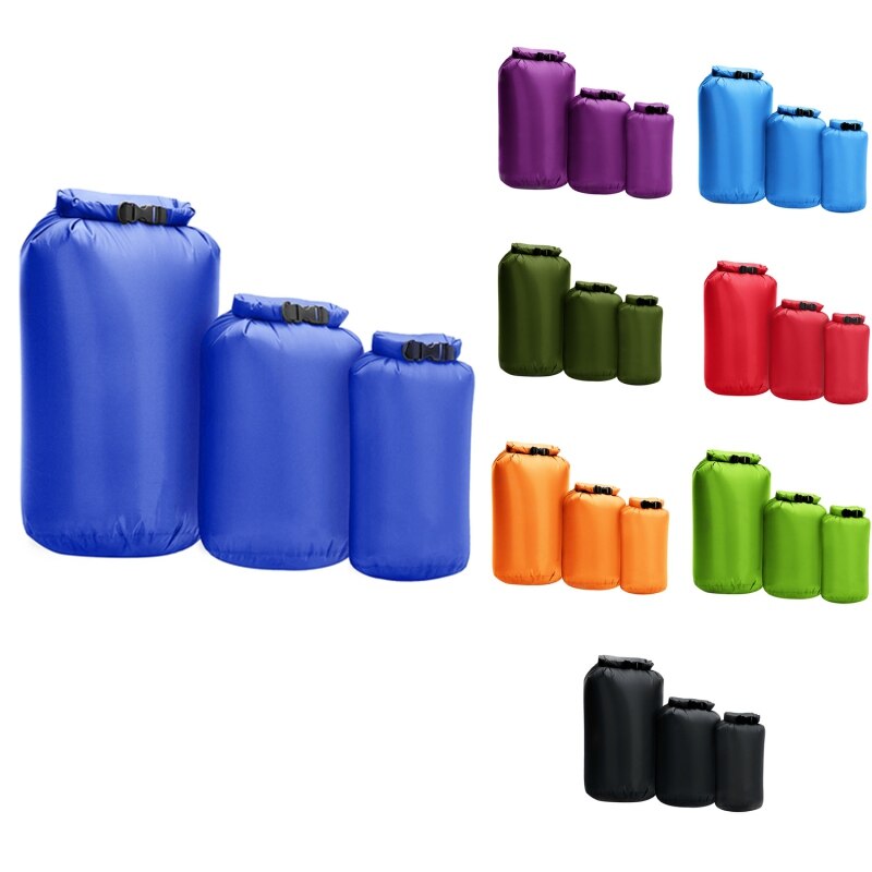 Bolsa seca impermeable de embalaje 8L 40L 70L bolsa impermeable para nadar Kayak a la deriva