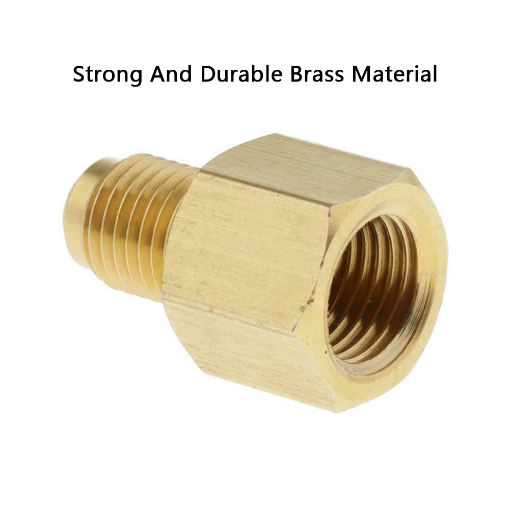 Nitrogen Regulator Adapter Fittings Brass Support 1/4'' SAE AG Male Head To G1/4'' IG Female Head For Air Conditioner