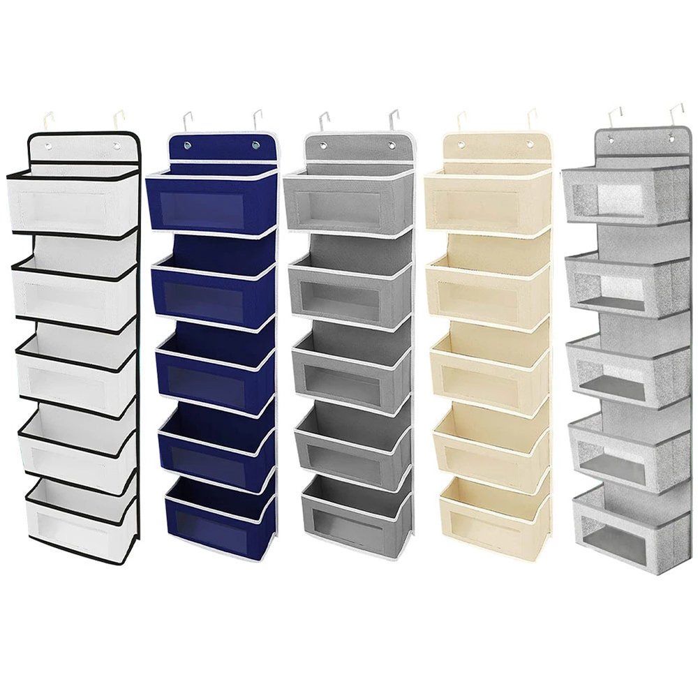 Organizador de bolso colgante para armario, puerta de almacenamiento transparente para pared, habitación, dormitorio, baño, bolsa de colgar