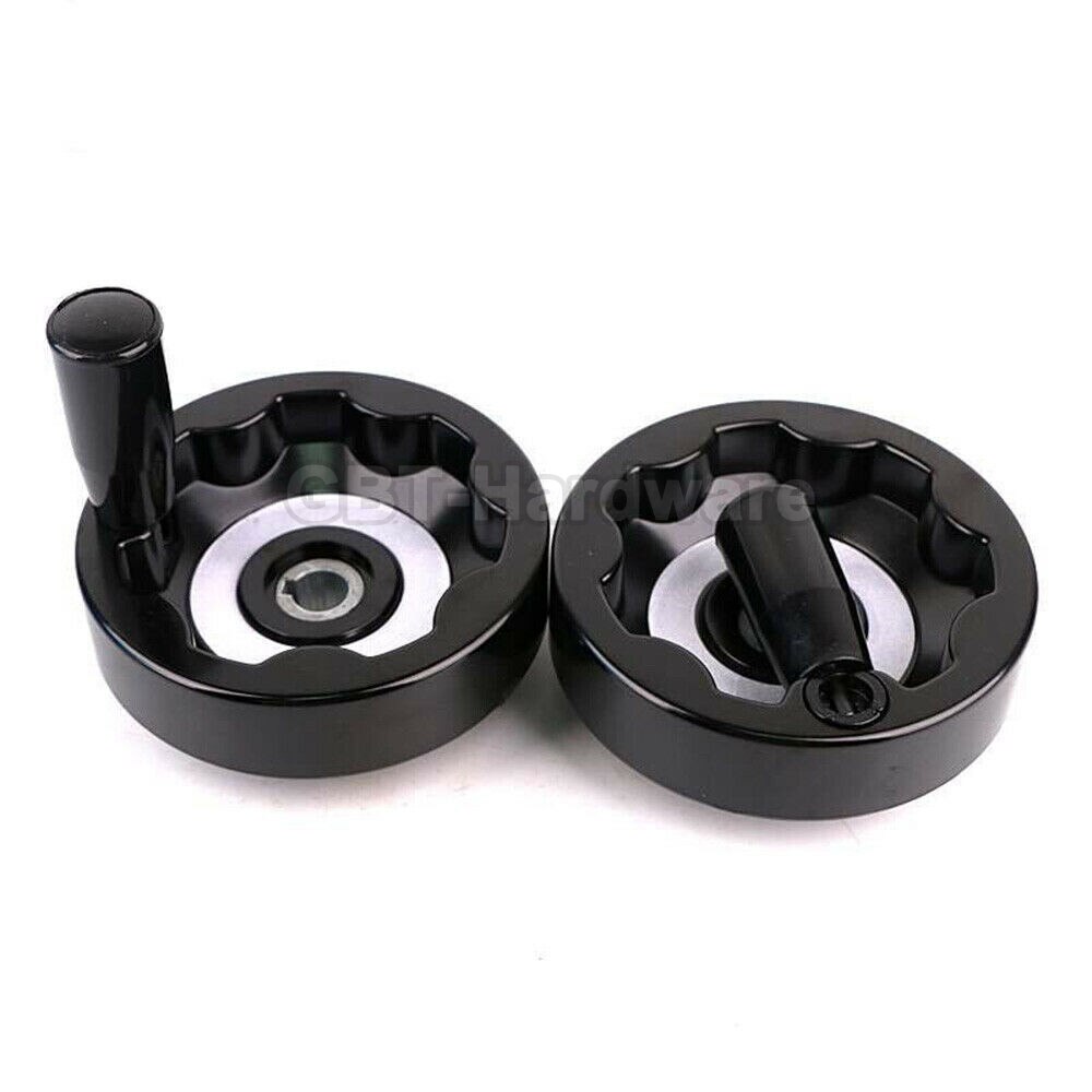 Volante de baquelita de 4 &quot;, 5&quot;, 6 &quot;y 8&quot; con diámetro exterior de 100mm, 125mm, 160mm, 200mm, diámetro interior de 12/16/18mm, torno afilador de cuchillos para impresora 3D