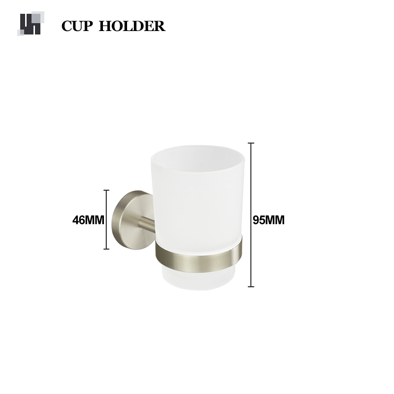 Brushed Nickel Wall Mount Stainless Steel Bathroom Hardware Set Towel Bar Towel Ring Paper Holder Robe Hook Bathroom Accessories: light yellow