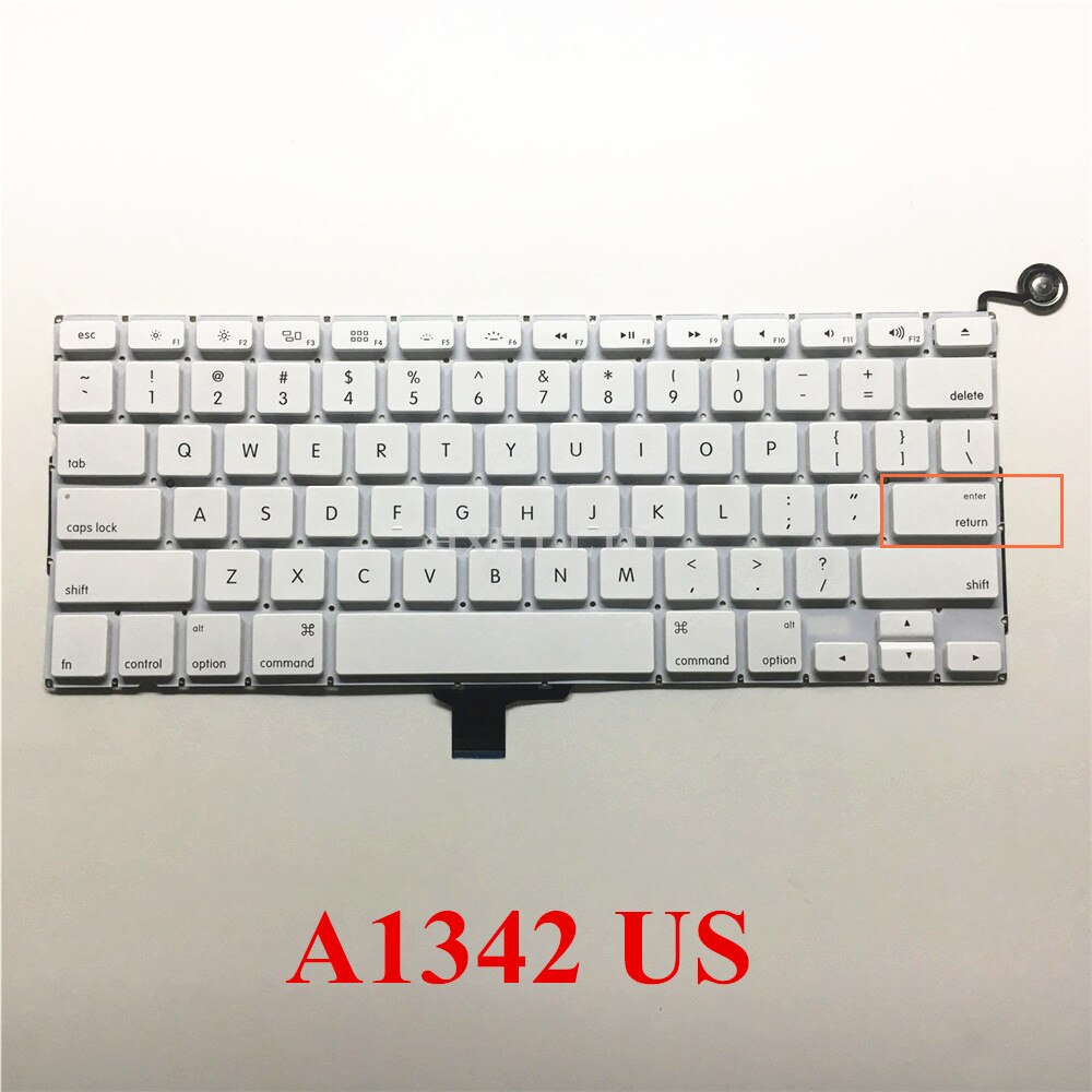For MacBook 13" A1342 Keyboard US UK English White Keyboard MC207 MC516 EMC 2350 Late Mid Year: Default Title