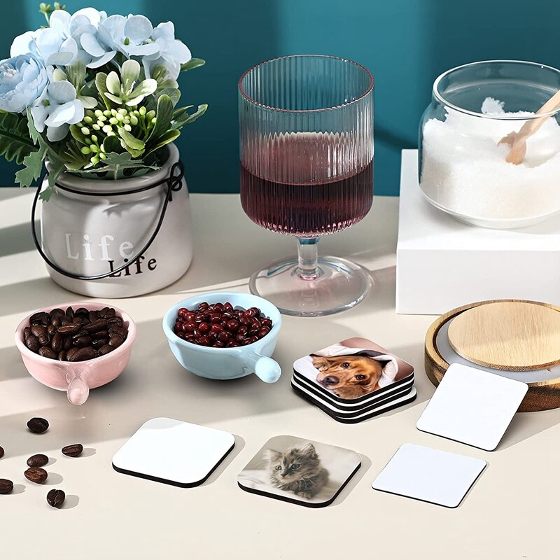 Sublimation Blank Refrigerator Magnets For Kitchen Office Calendar Decorative Square Fridge Magnet (24 Pcs)