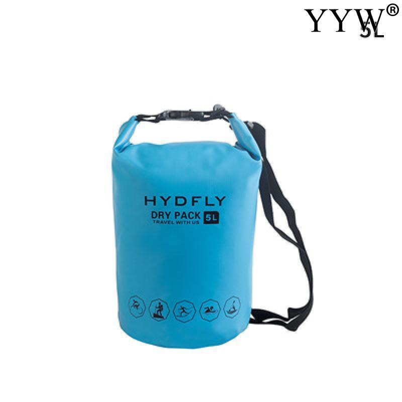 Water Sport Lifesaver Zwemmen Reddingsboei 1Pcs Float Zak Waterdichte Pvc Opblaasbare Zwemmen Reddingsboei Air Droog Tow Zeilen Beursgang tas: blue