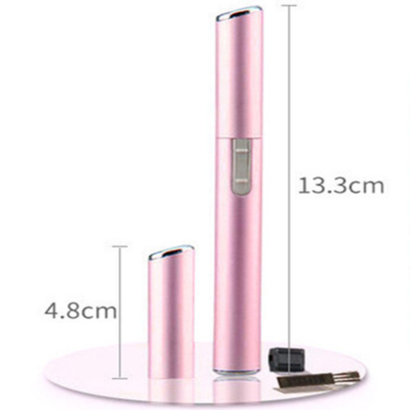 2Pc Vrouwen Elektrische Wenkbrauw Trimmer Gezicht Lichaam Been Oksel Droge Batterij Wenkbrauw Cleaner Epilator Wenkbrauw Haar Remover Brow Scheermes