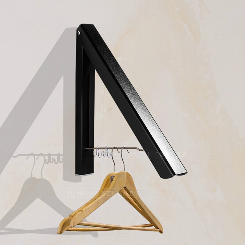 Wall Mounted Clothes Airer Washing Line Coat Shirt Dryer Folding/Pull out Wall Hanger Space Saving Clothes Cupboard Storage: aluminium alloy