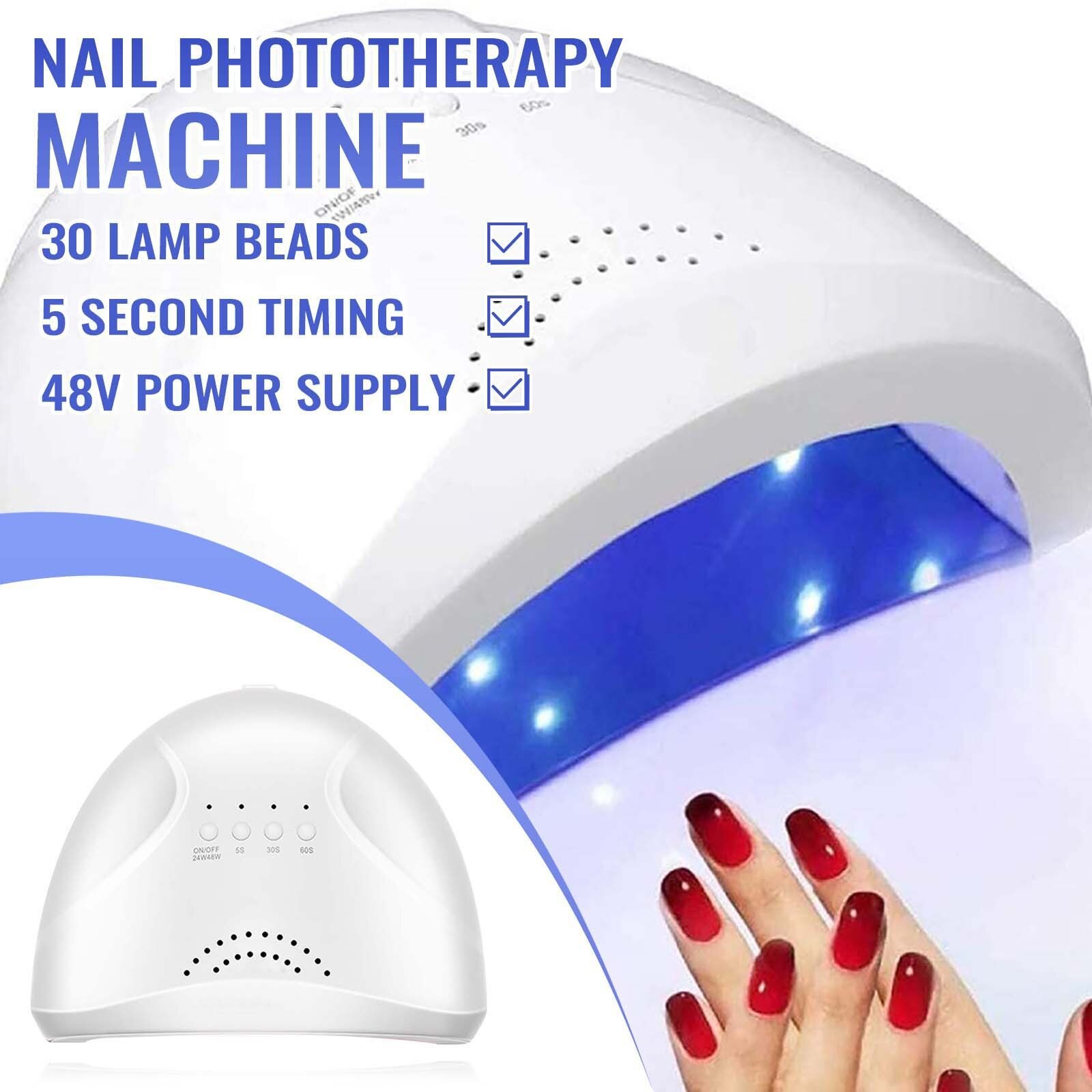 48W Usb Uv Led Lamp Nagel Droger Sneldrogende Fototherapie Machine Nail Gereedschap Timing Slimme Sensoren Nagels Droger # g37: Default Title