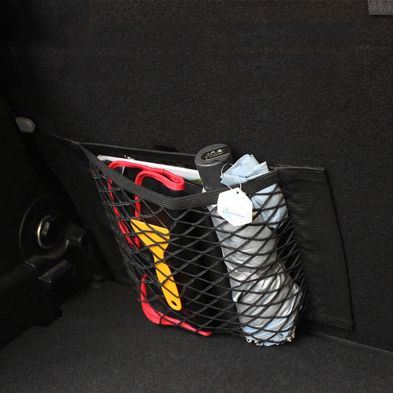 Voiture élastique maille filet sac coffre siège porte rangement support organisateur pour Mini Cooper One JCW R55 R60 F55 F56 accessoires universels