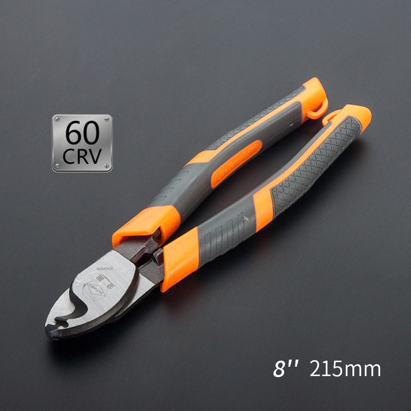 Elektriker kabel tang manuell wire stripper solid wire tang skarp kabel kutter krymping stripping verktøy tang
