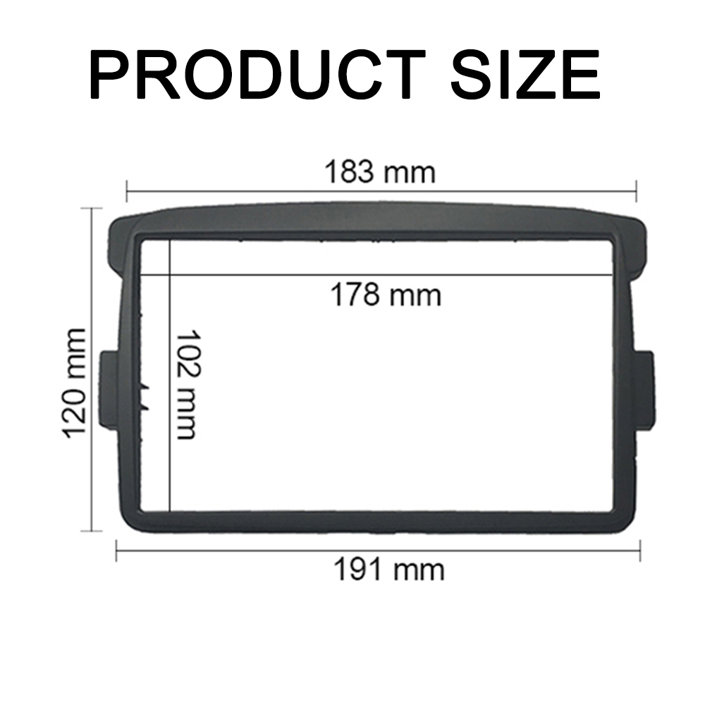 Double Din Fascia for RENAULT Duster Symbol Captur DACIA Duster Trafic Stereo Dash Kit Fitting Installation Stereo Panel Frame