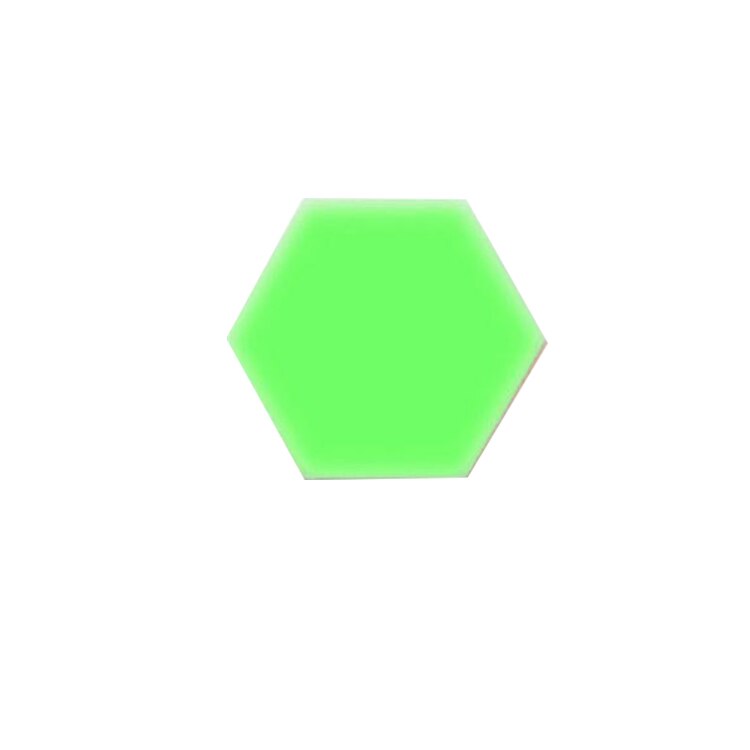 1 pièces LED lampe quantique modulaire tactile sensible éclairage Hexagonal veilleuse lampes applique murale hexagonale applique murale: green