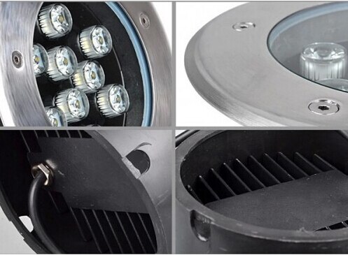 9 W LED Ingegraven Lamp Ondergrondse Licht AC 110-240 V IP65