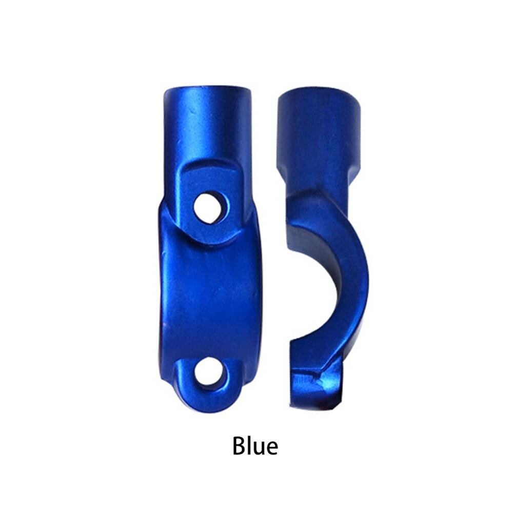 Motorcycle Rear View Mirror Bracket Mount Adapter Holder Clamp Screw Universal For Bike ATV CNC Aluminum 22mm 7/8" Handlebar: blue