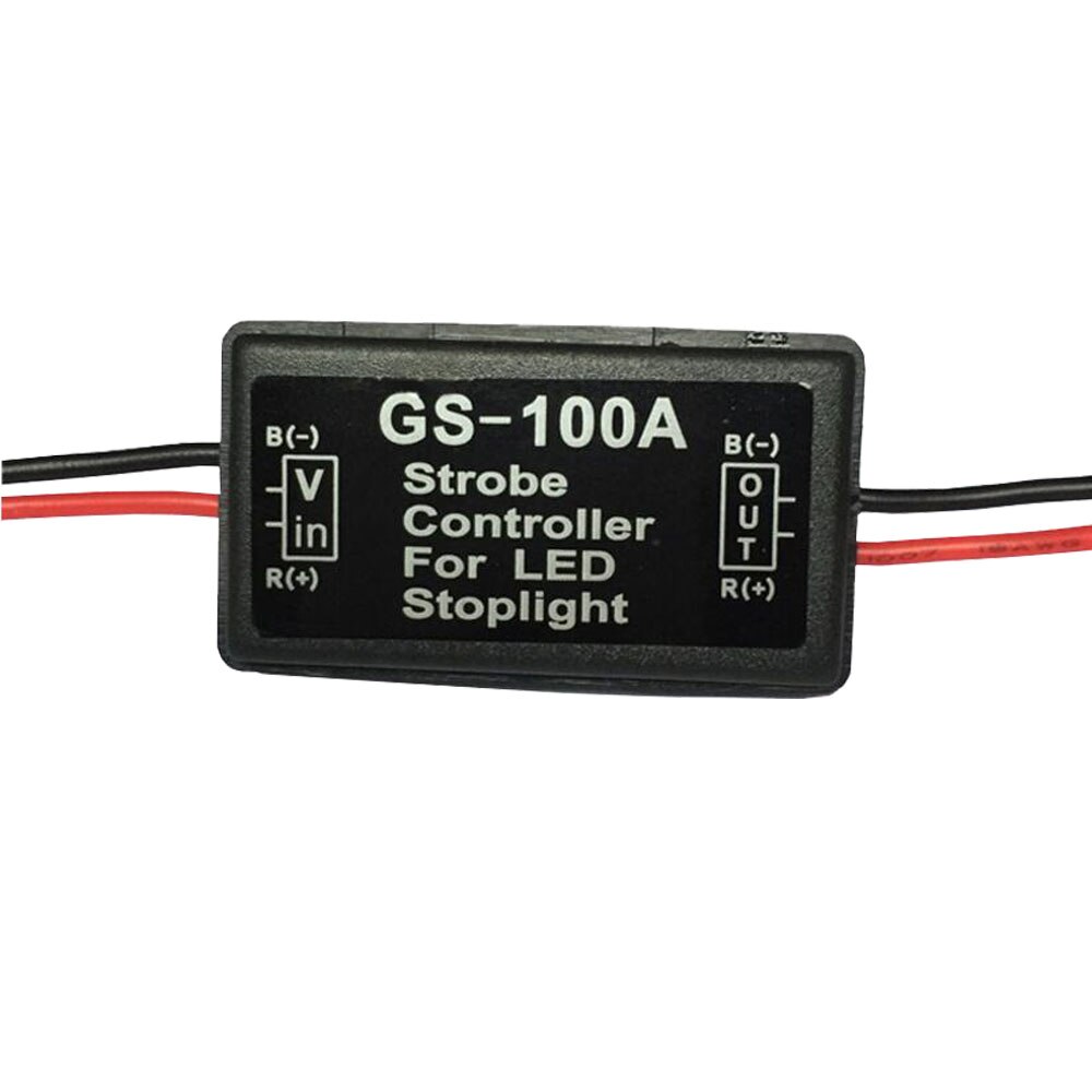 Gs -100a remlichtcontroller 12v 24v snel en langzaam knipperende remstroboscooprelais knipperrelais