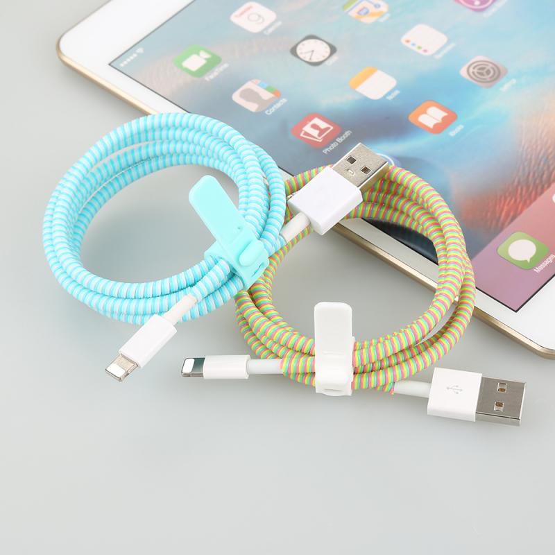 Suitable Cable Winder Charging Data Line Cable Protector Data Line Protection Spring Rope twine For All Cable TXTB1