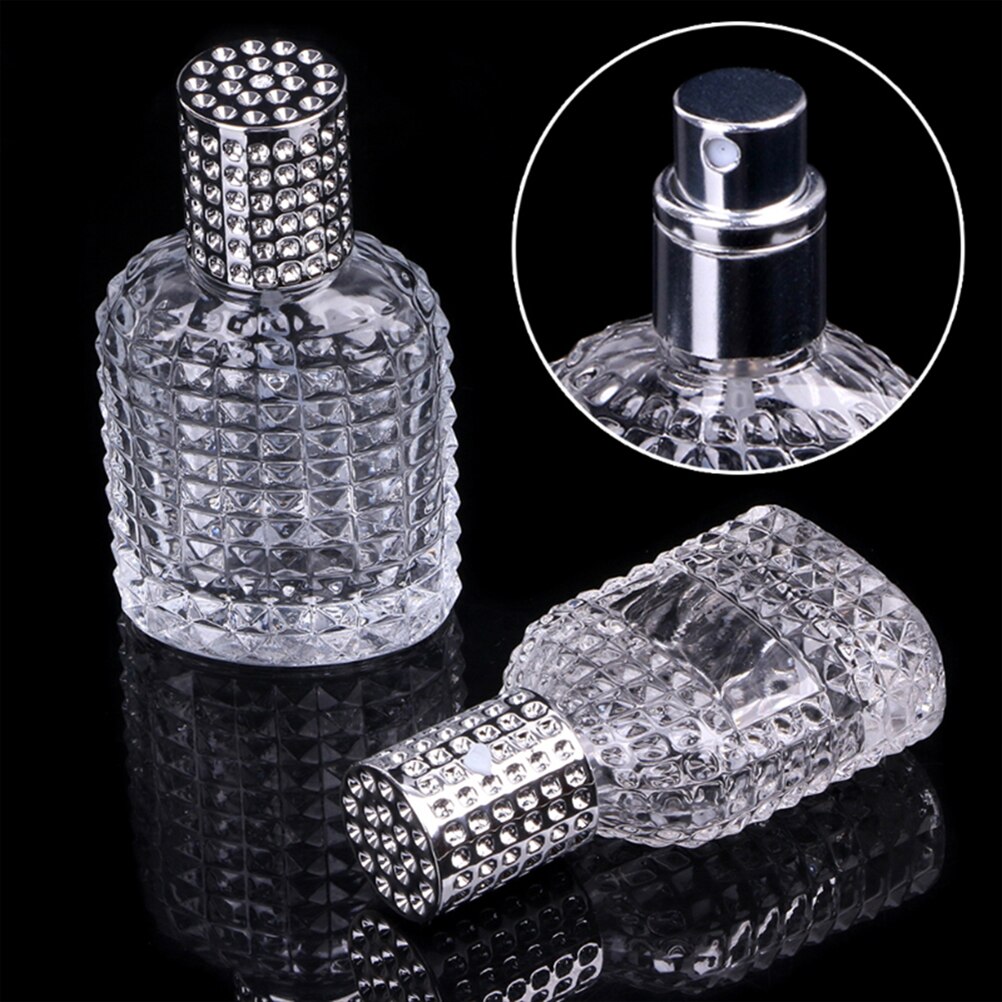 2 stuks heldere navulbare glazen spray navulbare parfumflesjes verstuiver kristal lege cosmetische container reisorganizer 30ml 50ml
