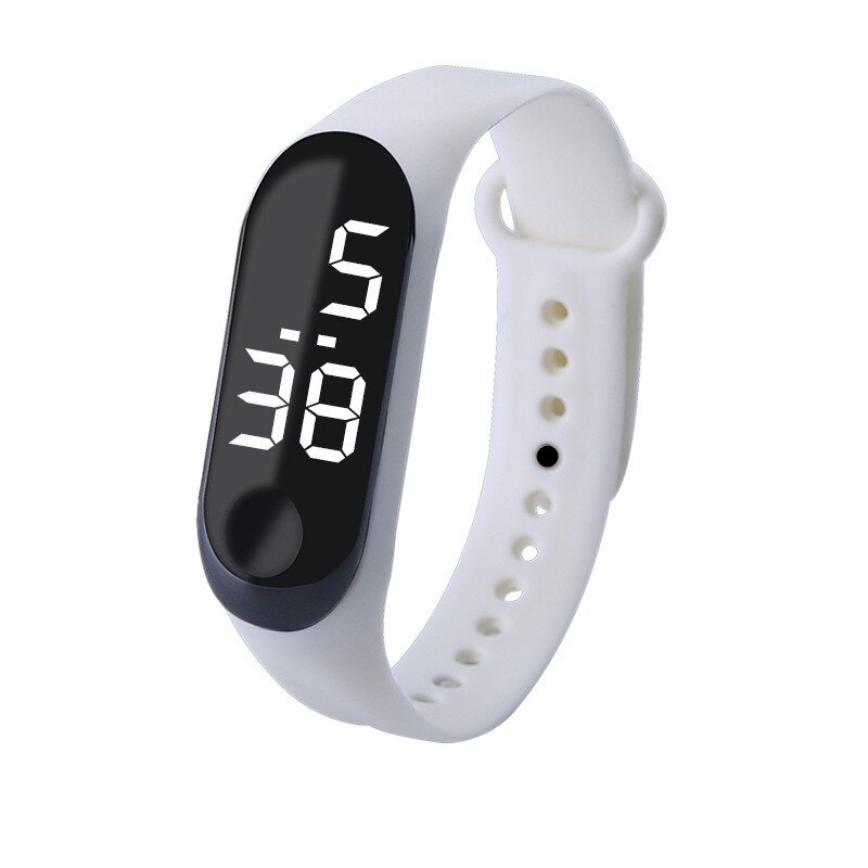 Top sport vandtæt herreur led digital ur kvinder børn fitness armbåndsur touch screen silikone rem ur til børn: M3-3