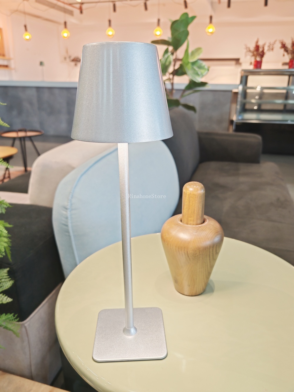 Modern Simple Bedside Touch Light Bar Usb Night Light Eye Protection For Bedroom Book Desk Charging Table Lamp: Silver