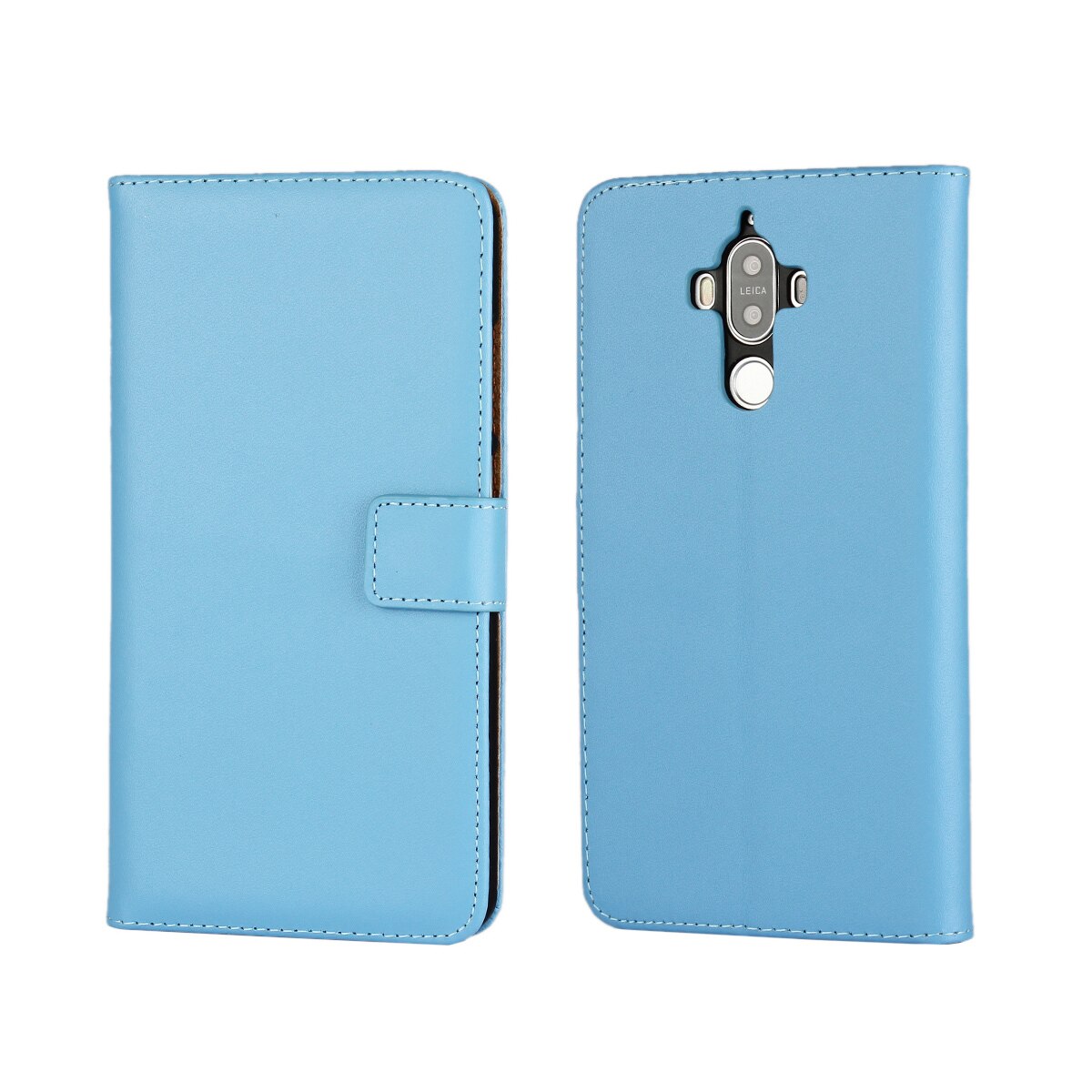 Funda de cuero Pu para Huawei Mate 9, funda protectora Retro con tapa, para Huawei Ascend Mate 9 GG: Azul cielo / Only Case