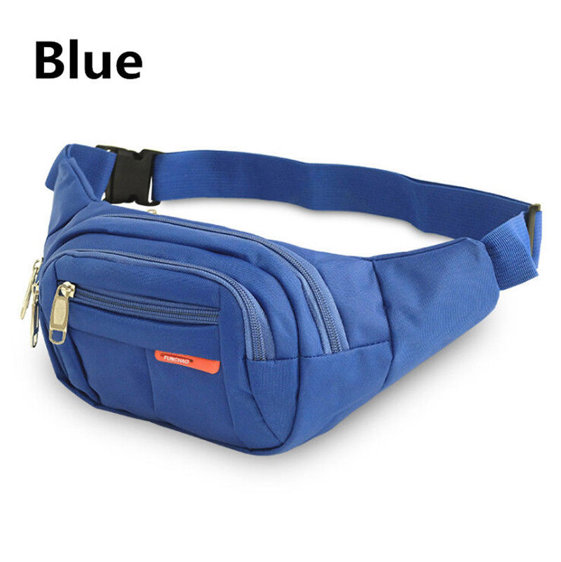 Pochete, cinto à prova d' água, bolsa de corrida, para atividades ao ar livre, bolso, academia: Azul