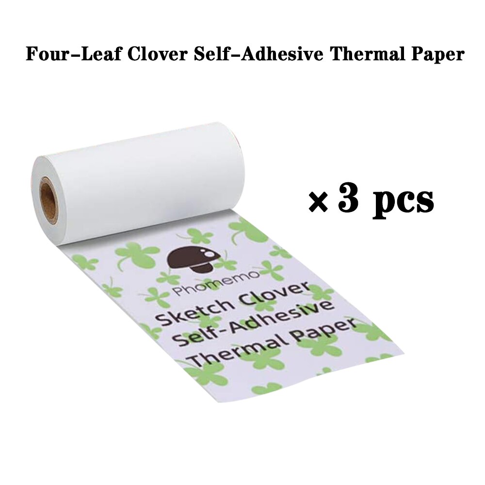 Papier phomémo imprimable, pour imprimante thermique, rouleau auto-adhésif, pour phomémo M02/M02S/M02Pro, étiquettes,: Paper 10