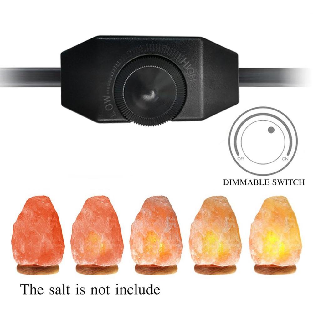 2pcs Salt Lamp Wire And Bulb Himalayan Salt Lamp Replacement Controler Line With Dimmer Switch Original Bulb Replacement Parts