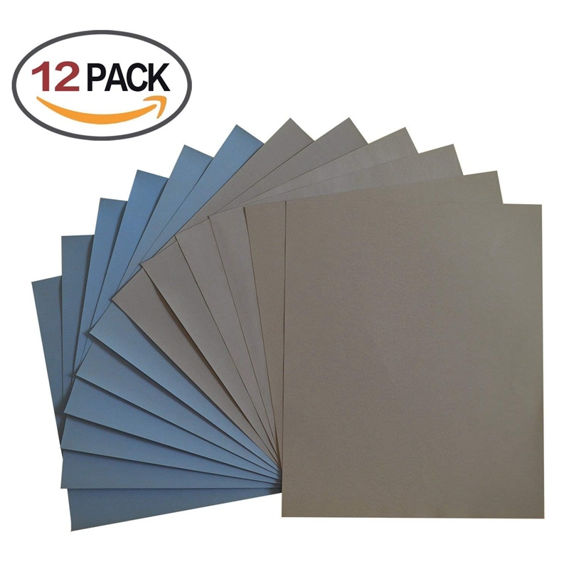 12 pièces grain 1500 2000 2500 3000 5000 7000 haute précision polissage ponçage humide/sec abrasif papier abrasif feuilles-allemagne: Default Title