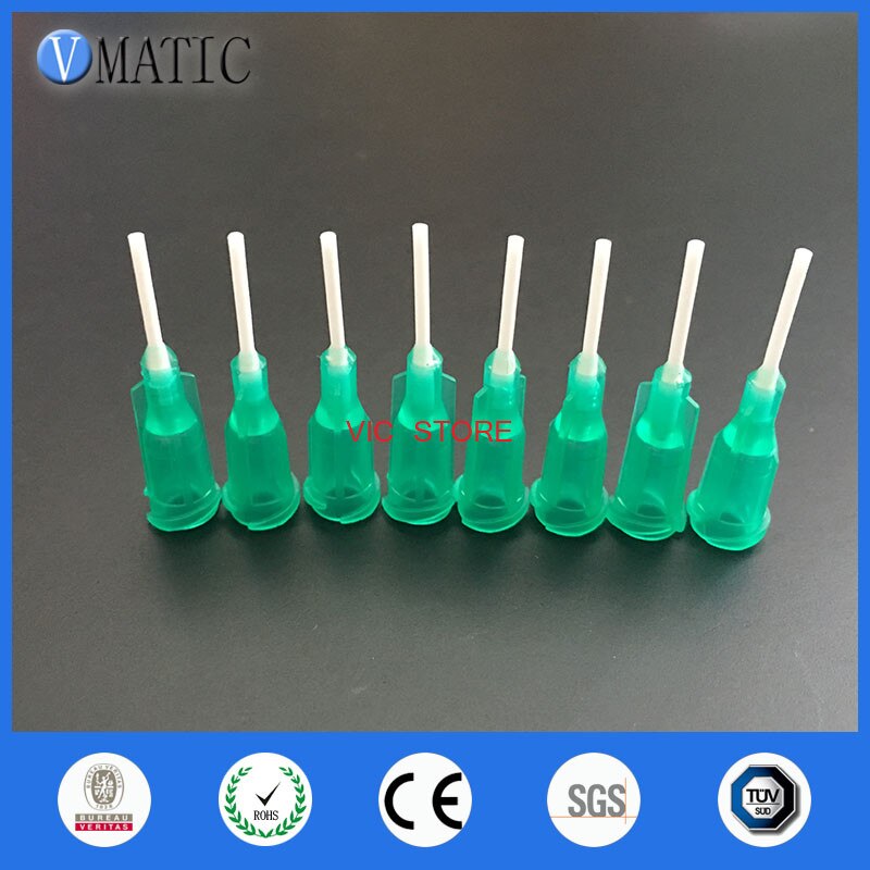18g 0.5 '' pp type luer lock lim dispenser dryp nåle dispenser selvklæbende plast nåle spids 1/2 tommer