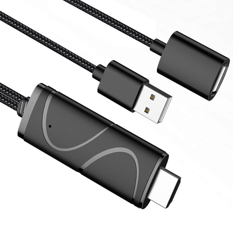 Display Dongle Cable 1080P USB To HDMI Cable Micro-USB/Type-C Interface SUPPORT 4K Compatible with Android and IOS