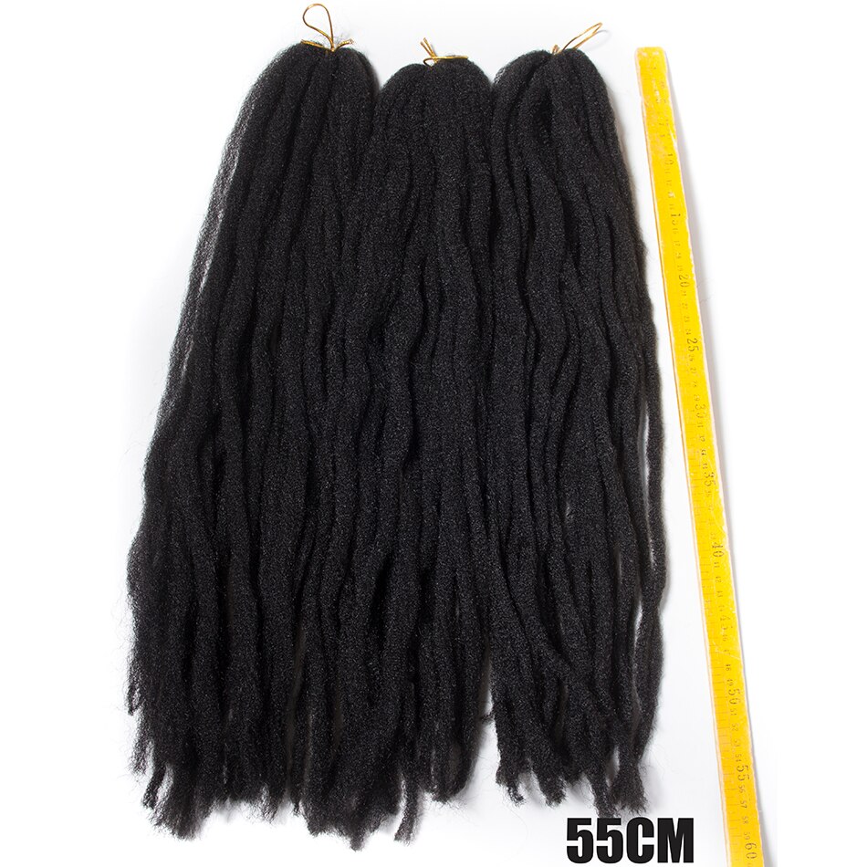 QP Haar Gehaakte Marley Vlecht Hair Extensions 18 Inch 30 Wortels Afro Kinky Synthetisch Marley Haar Voor Vlechten