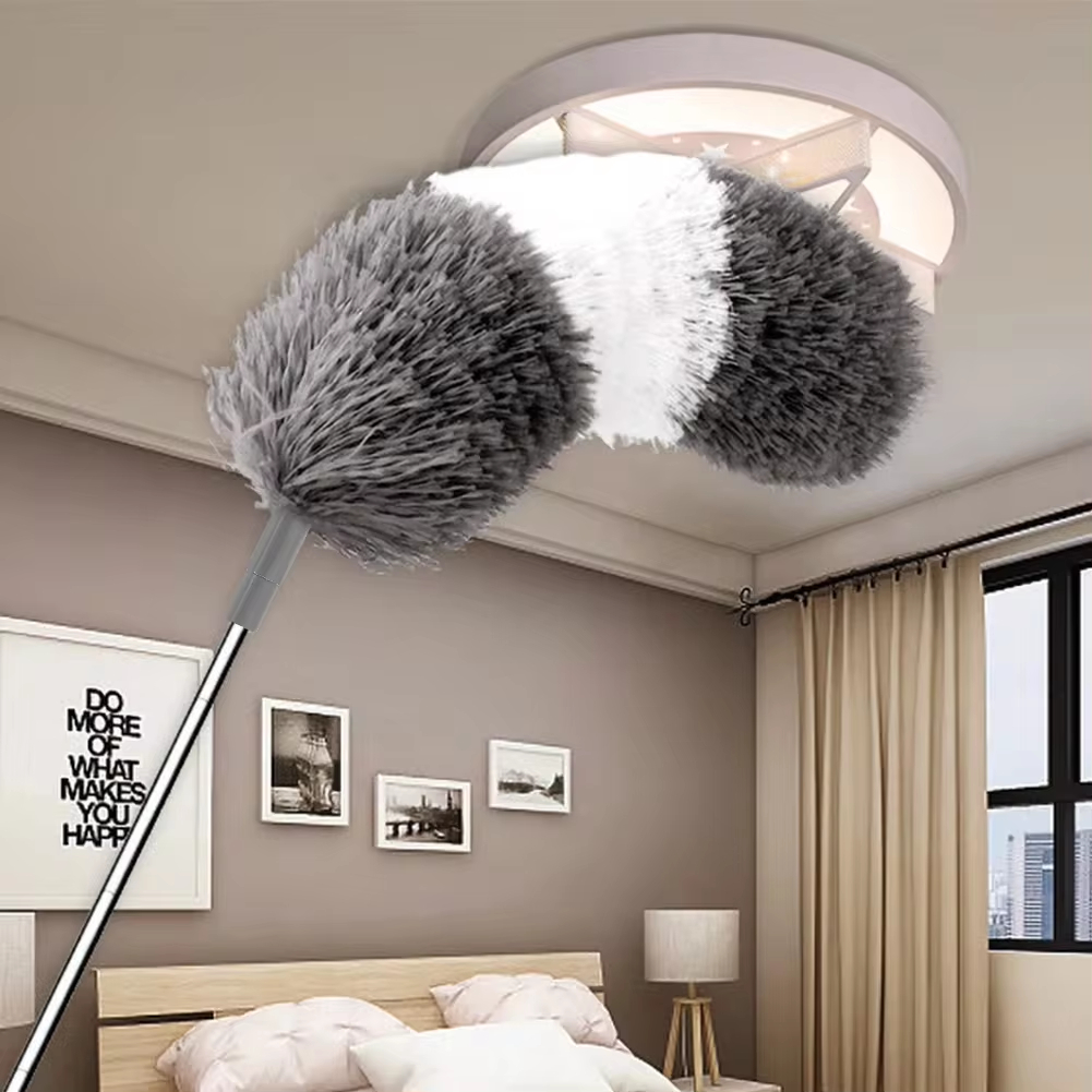Microfiber Duster Extendable Duster Cleaner Brush Telescopic Ceiling Microfiber Brushes Bendable Dust Cleaning