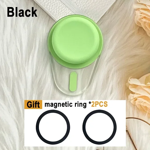 Voor Magsafe Mobiele Telefoon Grip Tok Griptok Voor IPhone 15/14/13/12 Serie Magnetische Telefoon socket Pocket Telefoon Houder: green