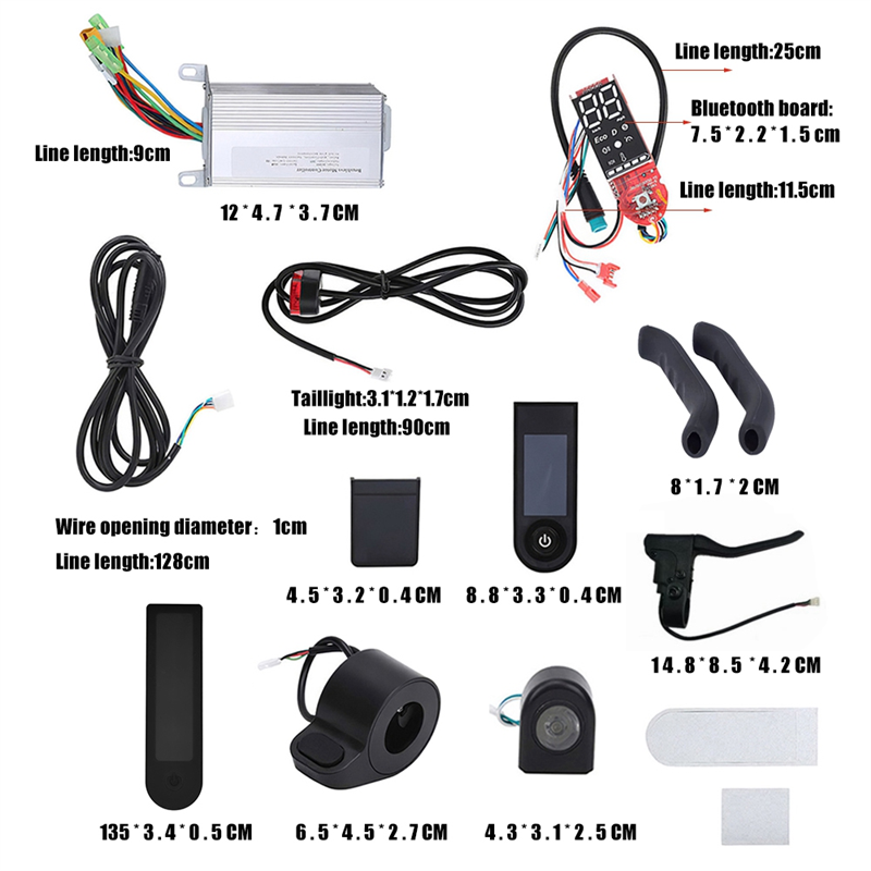 AEF6-36V 350W Conjunto de placa controladora de scooter elétrico com substituição de acelerador de painel para Xiaomi M365/Pro: Default Title