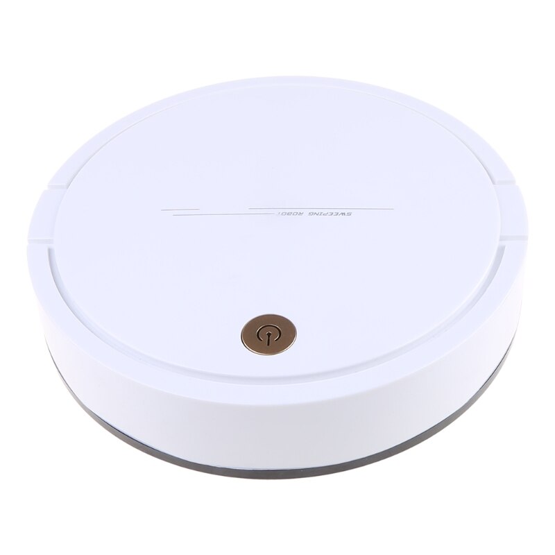 Smart Robot Vacuum Cleaner 2-in-1 Mopping Sweeper Strong Suction Automatic Cleaning Rechargeable Anti-Crash Sweeping: white