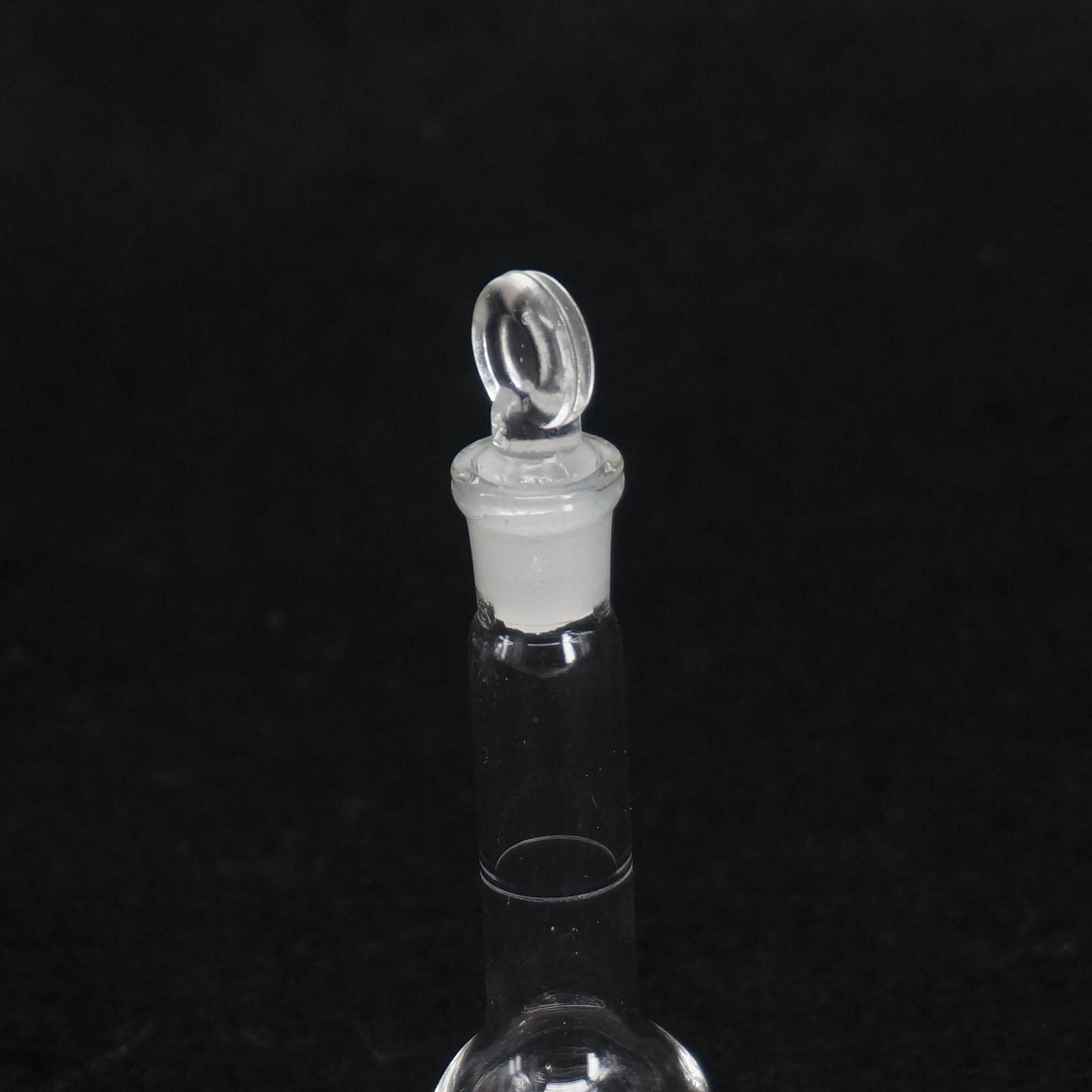 10ml Lab Volumetric Flask Measuring Borosilicate Glass With Stopper and Base