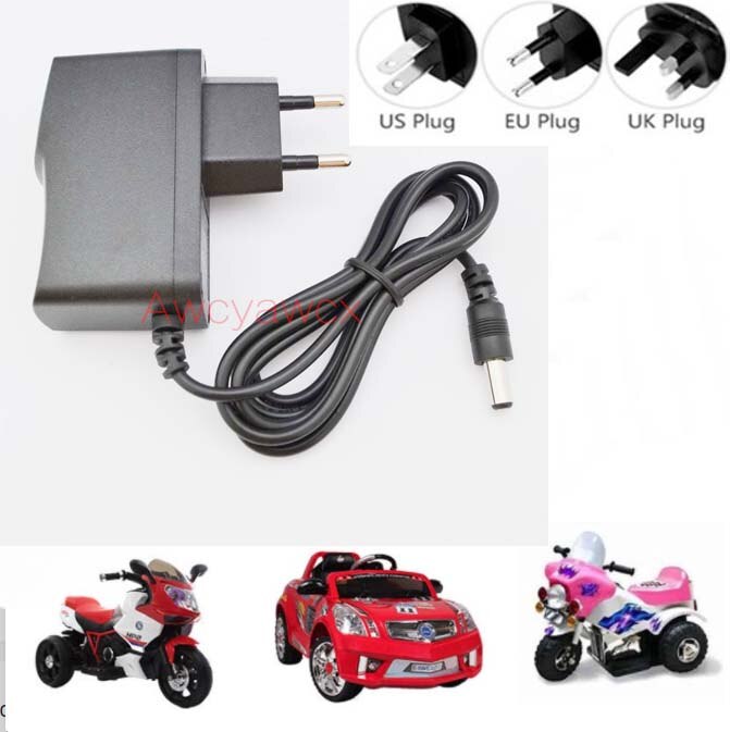 Chargeur de voiture télécommandé 6V 12V 1000ma, chargeur de voiture jouet, chargeur de batterie de moto électrique pour enfants, chargeur universel: EU plug / 12V 1000mA