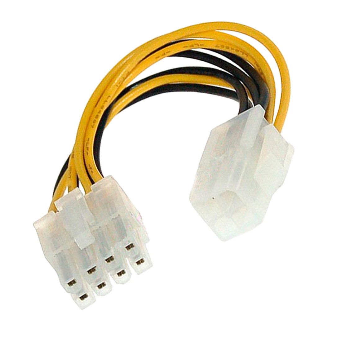 1 Pcs 4 Pin Male Naar 8 Pin Vrouwelijke Cpu Power Converter Cable Lead Adapter 4Pin Om 8pin Kantoorbenodigdheden