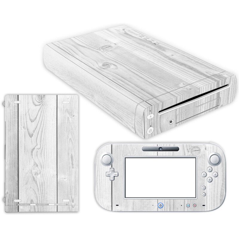 Pure and wood For W ii U Console Cover with Remotes Controller Skins For Nintend w ii u sticker for w ii u skin: TN-WiiU-0112