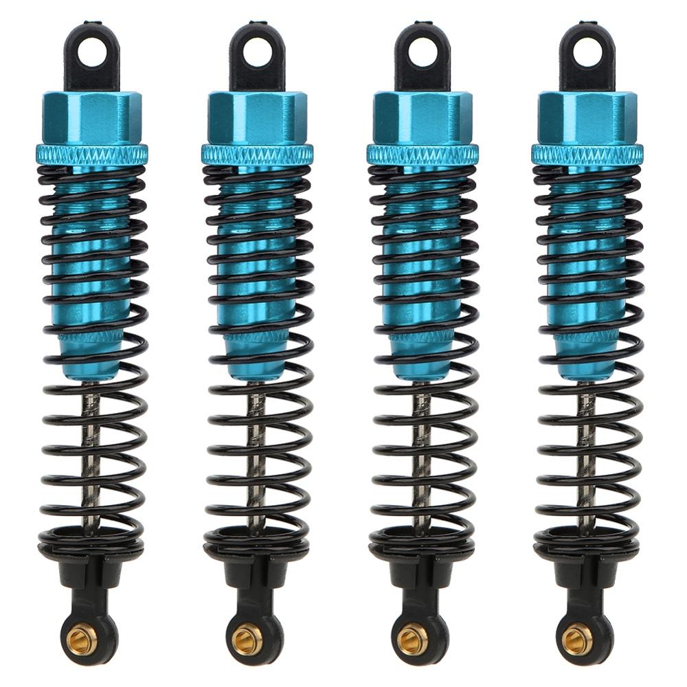 Amortisseurs en aluminium 68mm/98mm /108mm, 4 pièces, pour HSP HPI 1/10 échelle RC voiture sur route Monster Truck tout-terrain Buggy: jaune clair