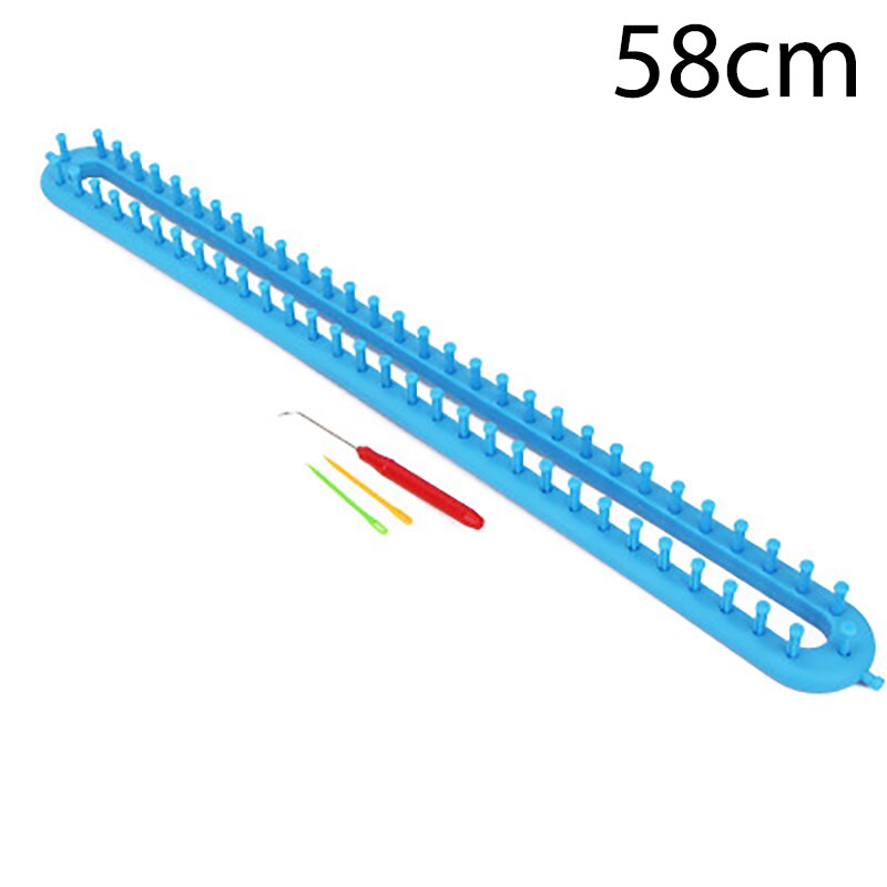 1 Set Rechthoek Ronde Diy Breien Weefgetouw Sjaal Trui Hoed Sjaal Stiksels Knit Handgemaakte Craft Weven Vlechten Tool: 58cm