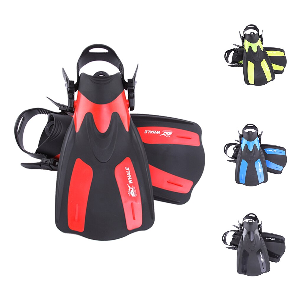 FN-200 de ballena aletas de natación adulto corto Scuba snorkel zapatos de natación aletas de pie Trek aletas de buceo con talón