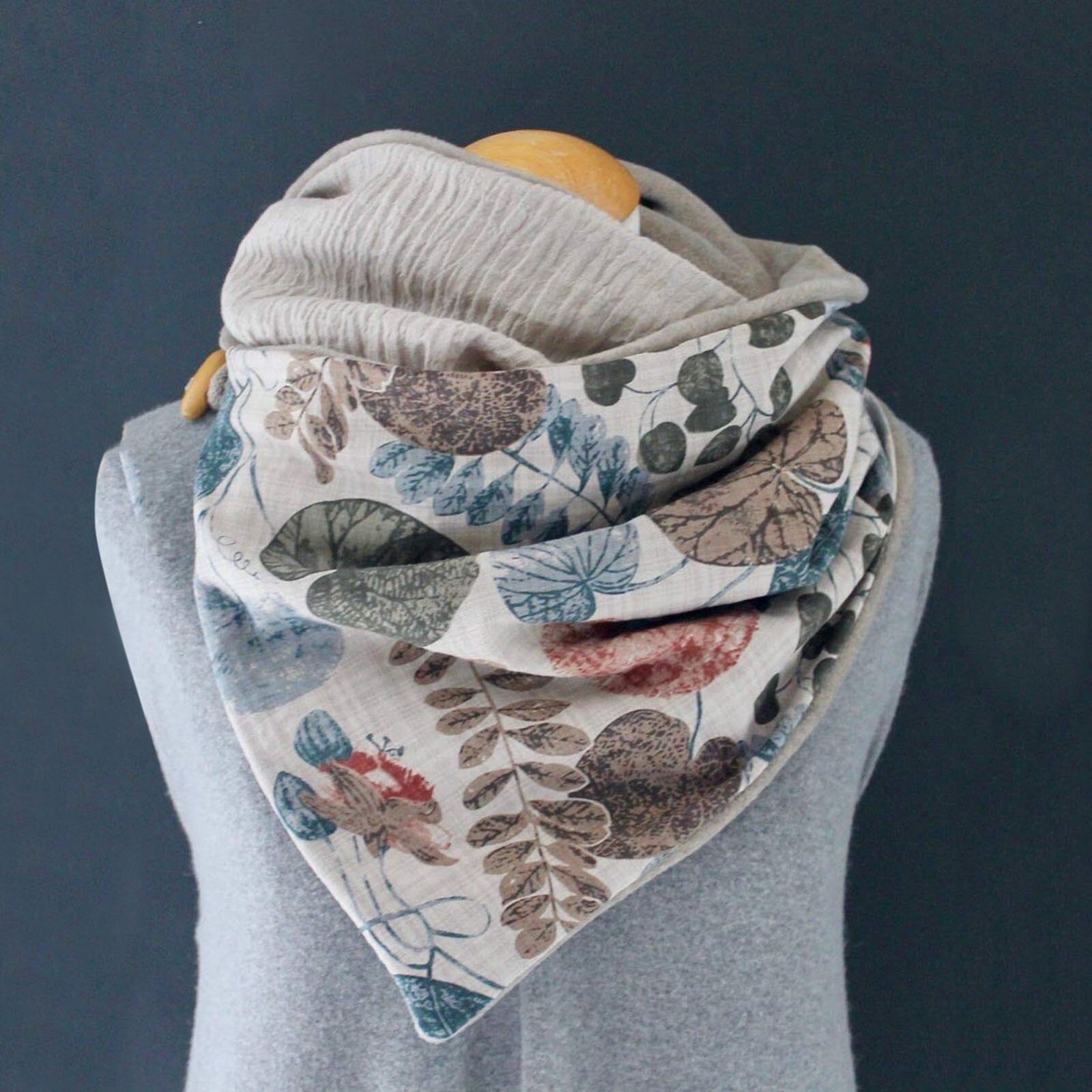 Femmes Hiver Écharpe Papillon Impression Écharpe multi-usages Châle Foulard Cachecol Шарф Женский @ 40: N
