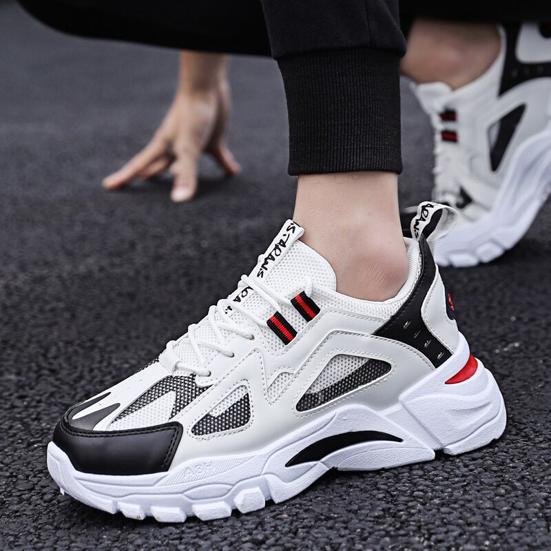 Krasovki heren casual schoenen mesh sneakers ademend licht outdoor schoeisel vrijetijdsschoenen heren sport volwassenen plat vallend