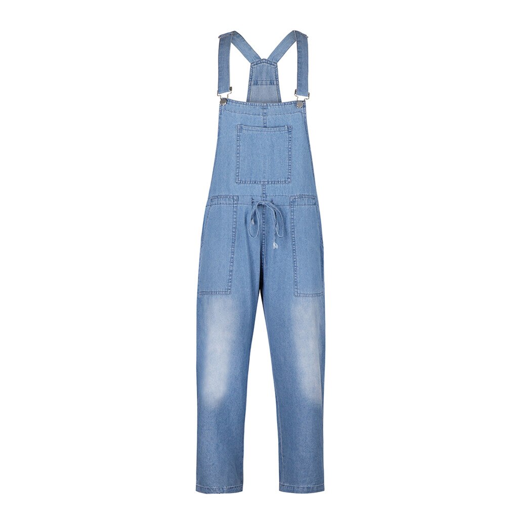 Women One-Piece Jumpsuits Overalls Denim Jeans Bib Trousers Long Pants Harajuku Jumpsuits Autumn Jumpsuit Ladies #C